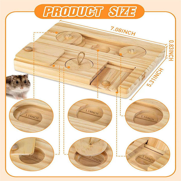 Wooden Hamster Feeder: The Perfect Snack Dispenser for Your Furry Friend
