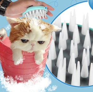 Transform Your Pet's Bath Time with Our Massage Bath Brush