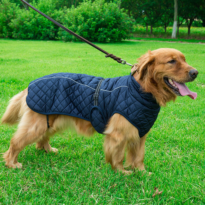 Adjustable Warm Cotton Pet Jacket For Cozy Comfort